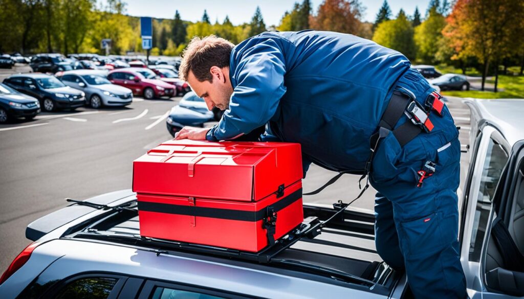 Sicherheit Dachbox